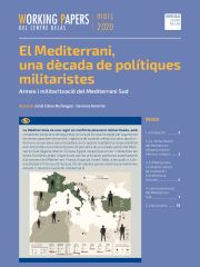 Working Paper "El Mediterrani, una dècada de polítiques militaristes. Armes i militarització del Mediterrani Sud"