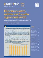 Working Paper: El presupuesto militar en España sigue creciendo