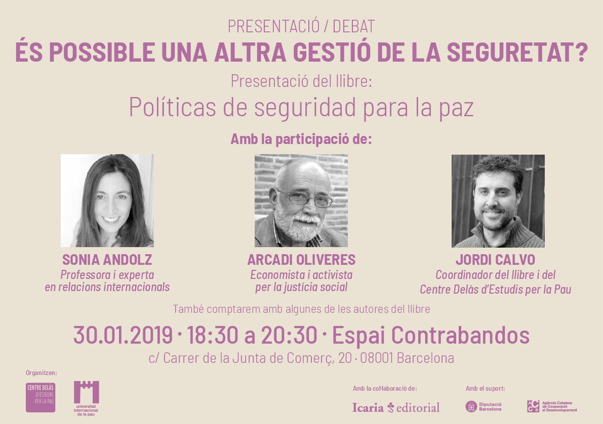 20190130 Presentacio PolitiquesSeguretat Barcelona Arcadi Jordi Targeto