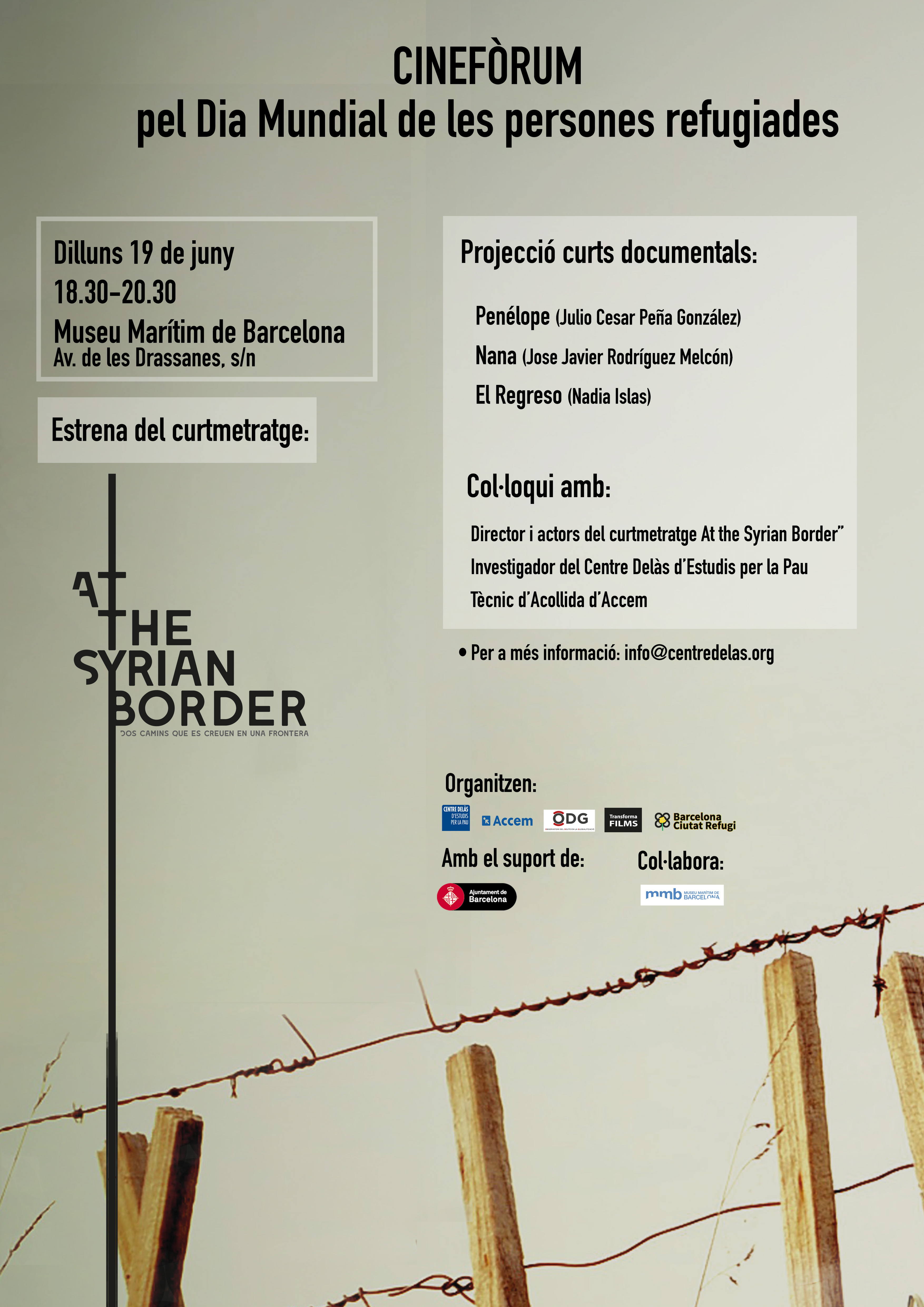 Cartell ESTRENA At the Syrian Border  1