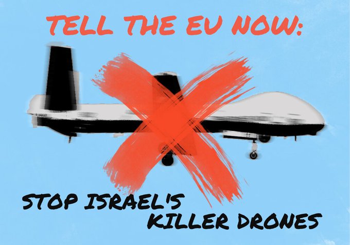 Campana TellEU StopIsraeliDrones