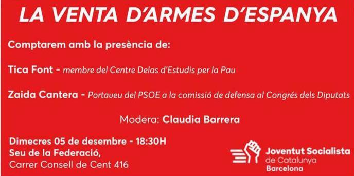 20181205 Xerrada ComerçArmes JoventutSocialistaCAT TFont