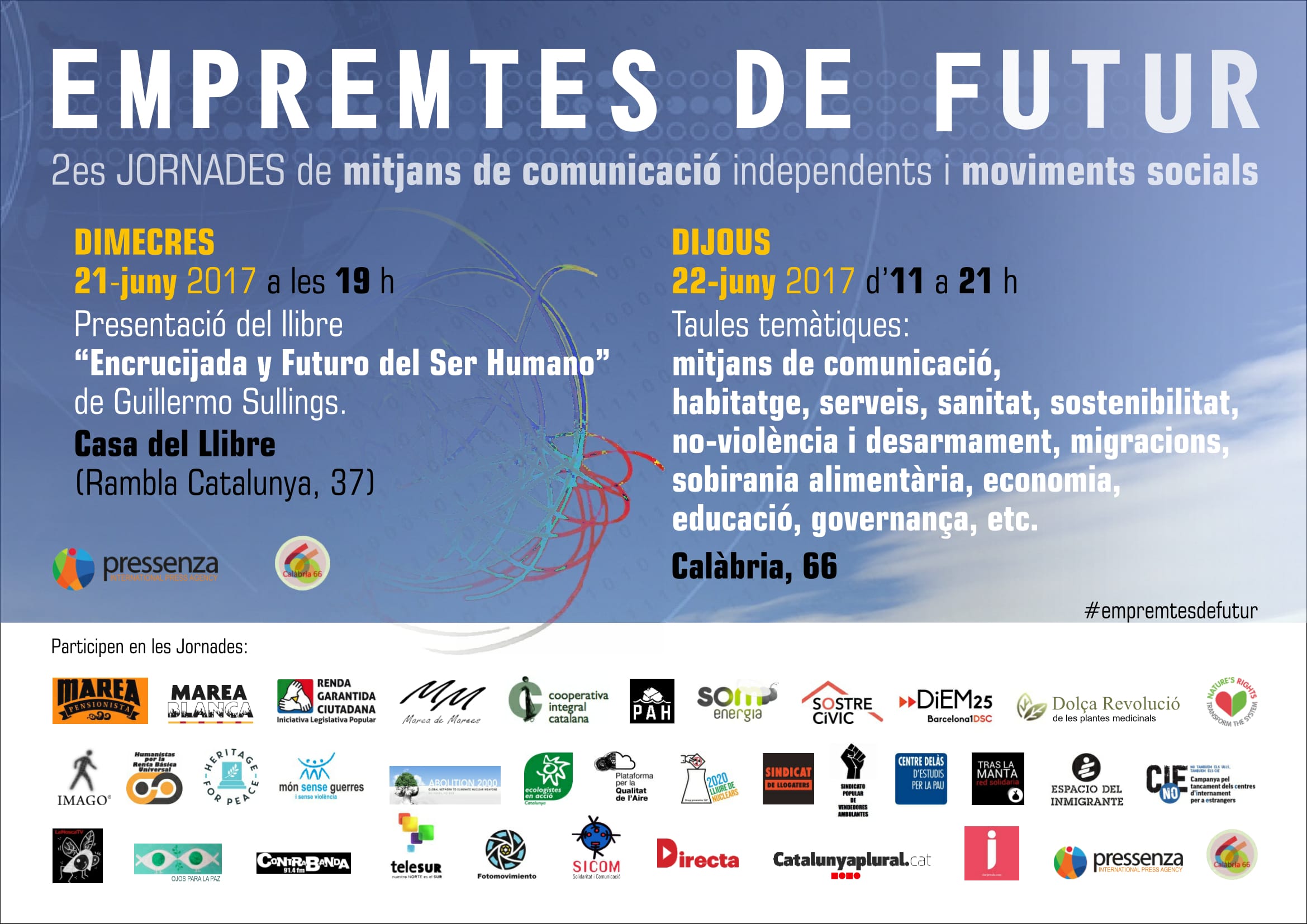 Cartell Jornades Empremptes de Futur POrtega