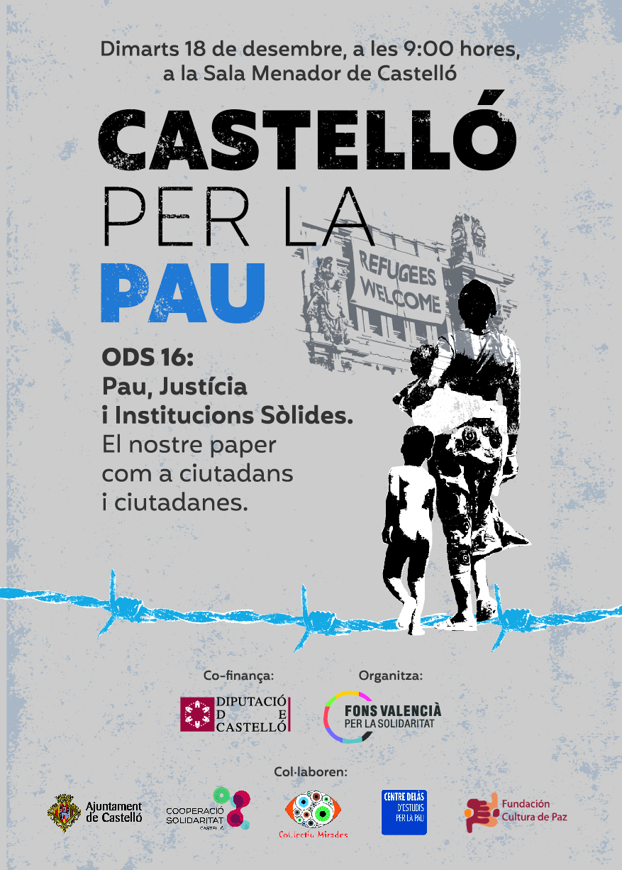 Castelló per la Pau Flyer A5 Anvers