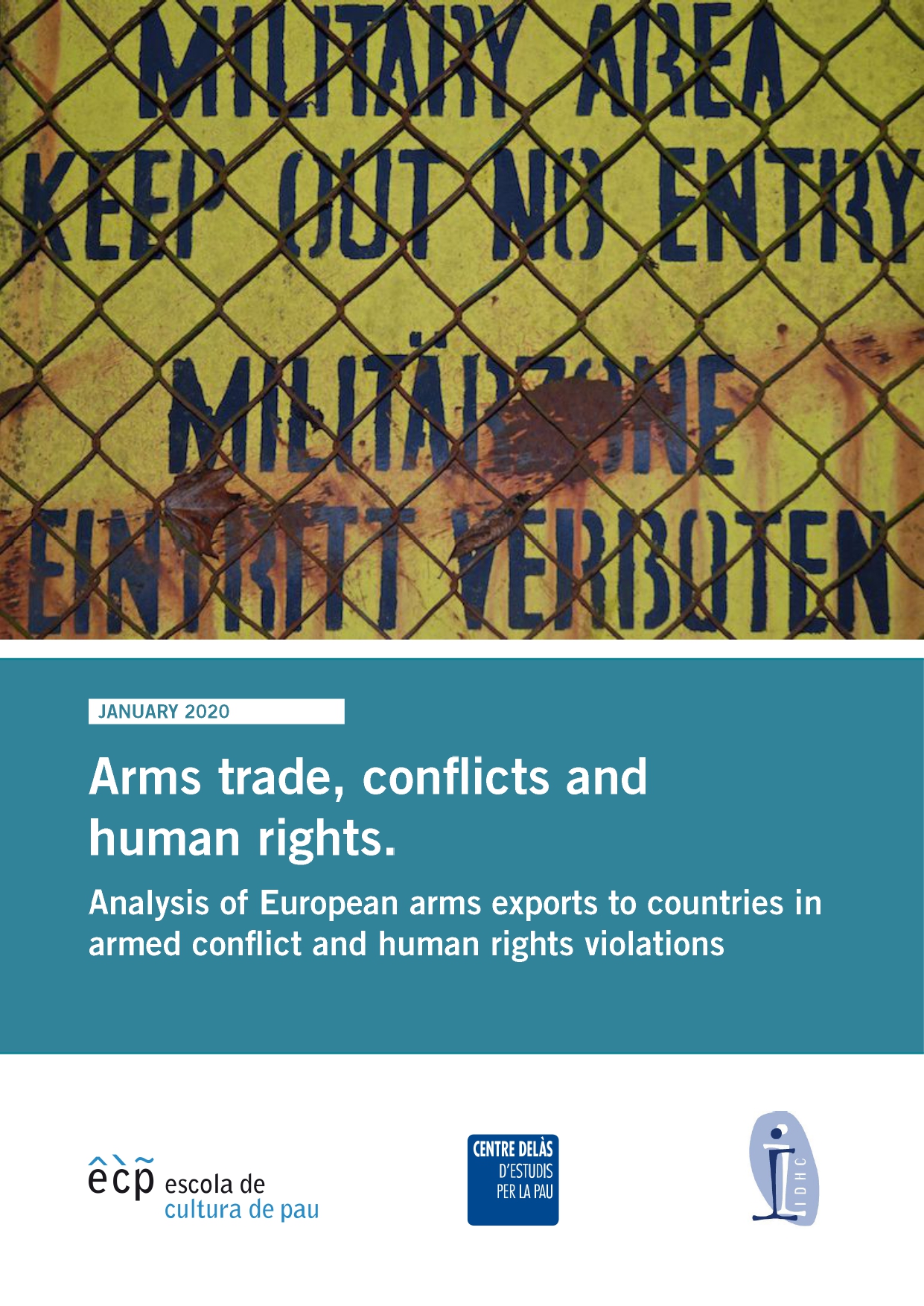 portada Informe ArmsTrade Conflicts HR CentreDelas ECP IDHC web ENG